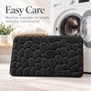 3D Cobblestone Embossed Bathroom Mat Quick Dry Absorbent Floor Rug