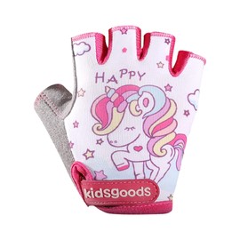 Kids Sport Gloves | Anti-Slip Biking Gloves with Half Finger,Printed Sports Anti-Slip Gloves Outdoor Roller Skating Sports Gloves for Boys and