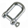 Untested Galvanised Screw Type D-Shackle - Pin Diameter: 20mm Jaw