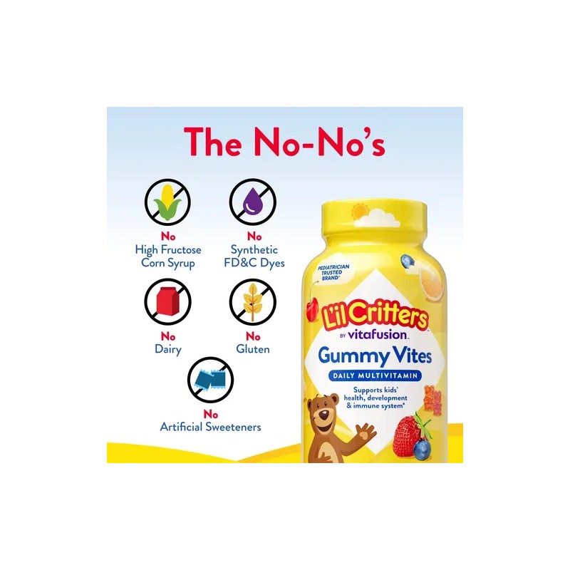 L'il Critters Gummy Vites Multivitamínico Niños 190 Gomitas