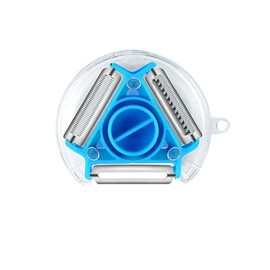 Kitchen 3 in 1 Peeler Rotary Multi-purpose Stainless Steel Potato Peeler Slicer Grater Shredder Vegetable Fruit Peeler