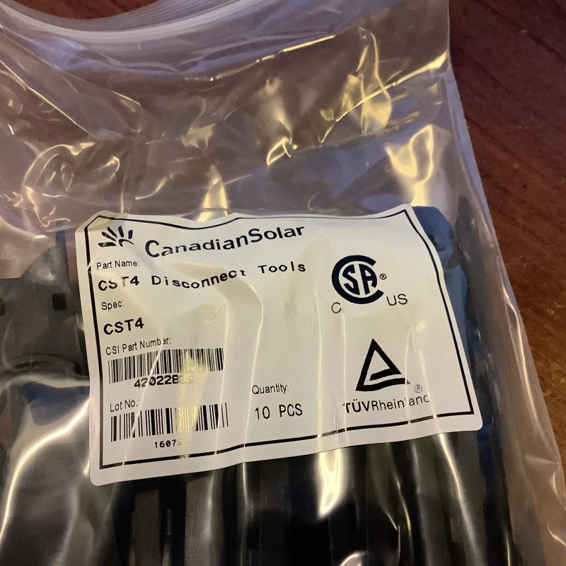 Canadian Solar CST4 Disconnect Tool For T4 PV Connectors(Bag of