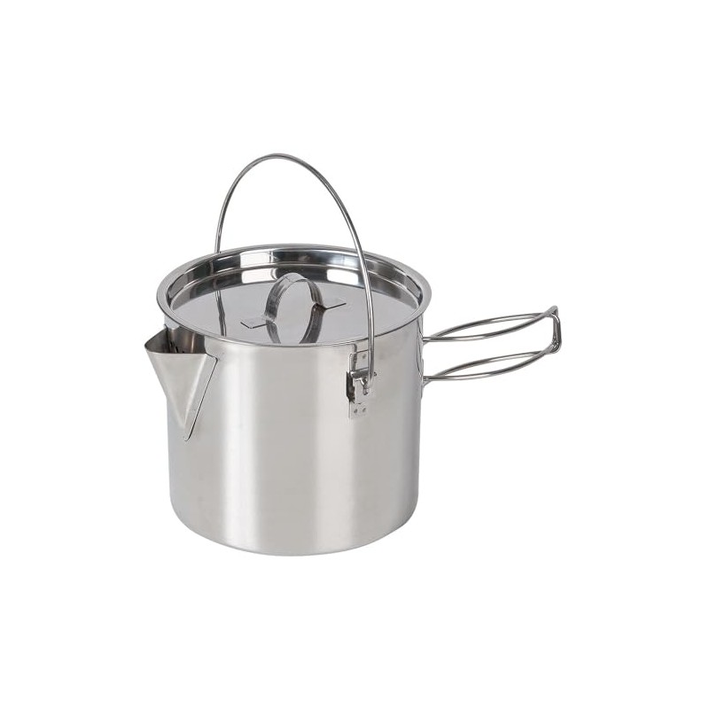 Campfire Camping Stainless Steel Billy Style Kettle, 750 ml Capacity