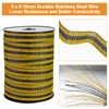 HENGTONG Electric Fence Poly Tape Horse Fencing Tape 656 Feet