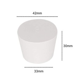 Rubber Plugs, Tapered, Pack of 6 Rubber Plugs, Conical, Solid Rubber Plugs, Laboratory Rubber Plugs, Rubber Stoppers, Laboratory Solid Rubber Stopper, Waterproof, Sealing Plug Rubber