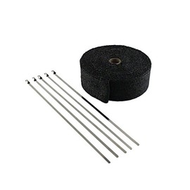 JC Performance Products USA Exhaust Pipe Wrap, Heat Shield Tape in: Fiberglass, Basalt (Titanium), Vermiculite or Foil Faced.
