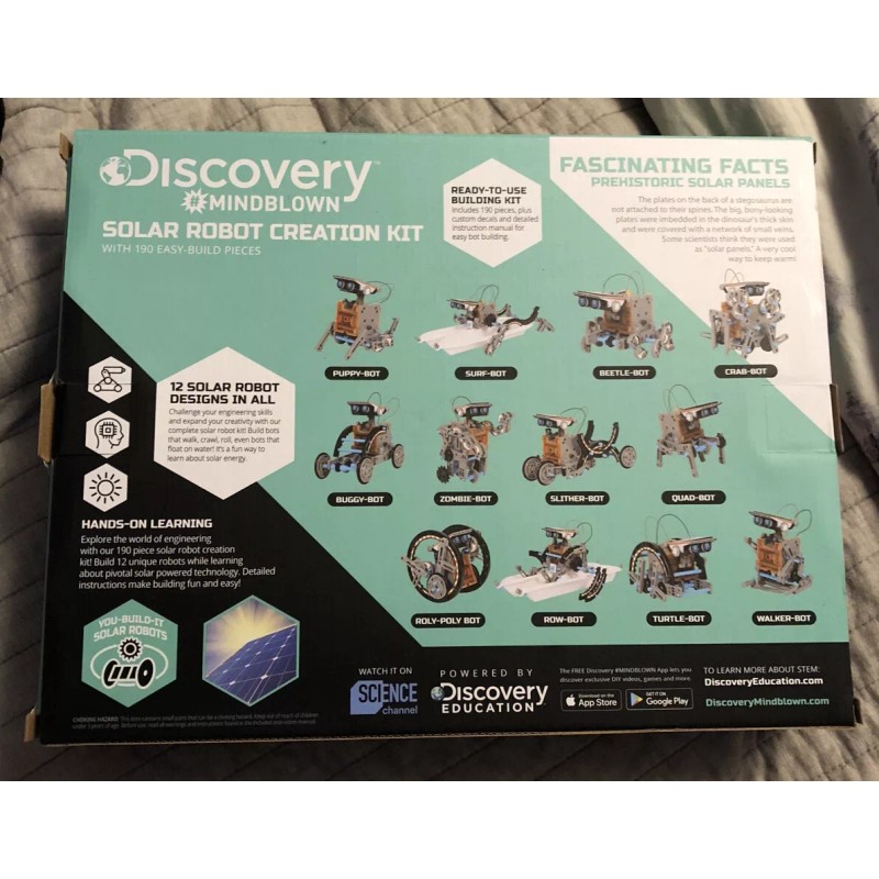 Discovery Kids New! Discovery Kids #Mindblown STEM 12-in-1 Solar Robot