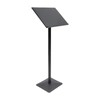 Floor Lecterns Podiums Stand, Black Podium Portable Presentation Concert Podium,