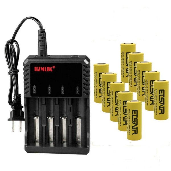 UltraFire ETSAIR 26650 Battery 12800mAh 3.7V Li-ion Rechargeable Cell For