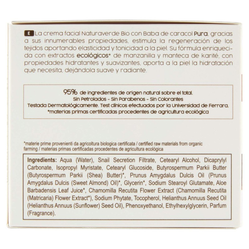 Bio Crema Idratante Intensiva Viso 50ml