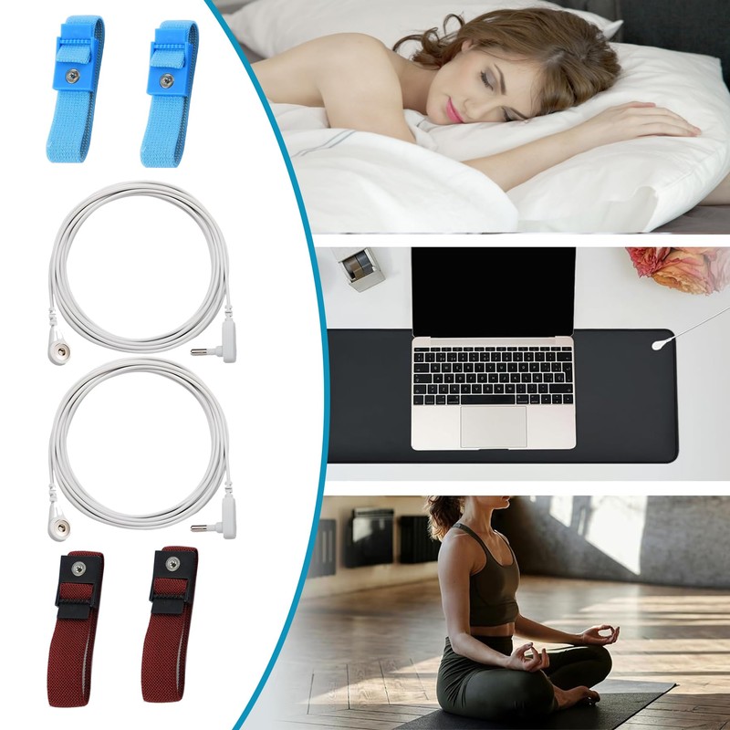 Minidodoca 2 Packaged Grounding Wires and 4 Grounding Wrists, as