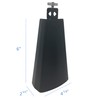 D’Luca 6 inch Metal Steel Cowbell Percussion for Drum Set
