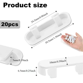 Xinghonyac 20 Pcs Weep Hole Covers, Window Drainage Cover Caps, Drainage Caps, Window Sill End Caps, Windows Sill Cover Hole Suitable for UPVC Window Fittings (White)