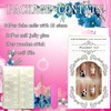 Press on Nails Medium Square Shapes 24Pcs Glossy Full Cover