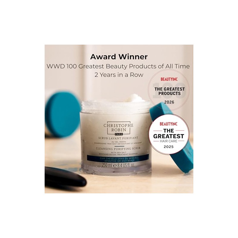 Christophe Robin Cleansing Purifying Scrub with Sea Salt 250ml Low