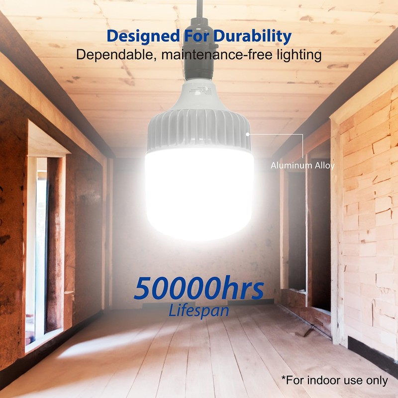 ZONE INDUSTRY CORP. LED Light Bulb, 5000 Lumens, 36W Equivalent,