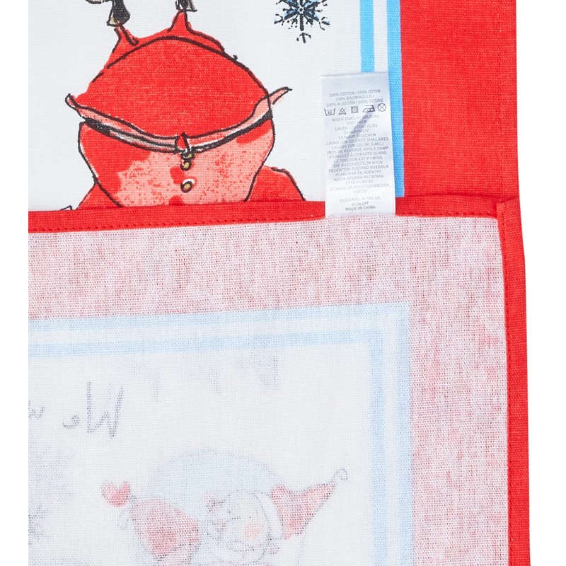 Ulster Weavers Madeleine Floyd Santa and Snowmen Cotton Tea Towel,