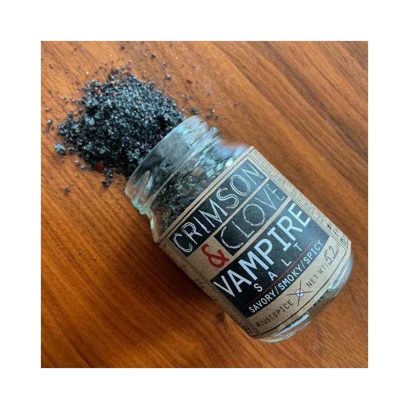 Vampire Salt (Black Hawaiian Garlic Salt with Aleppo Pepper) by