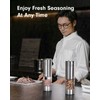 TOMEEM Upgraded Larger Capacity Electric Salt and Pepper Grinder Set