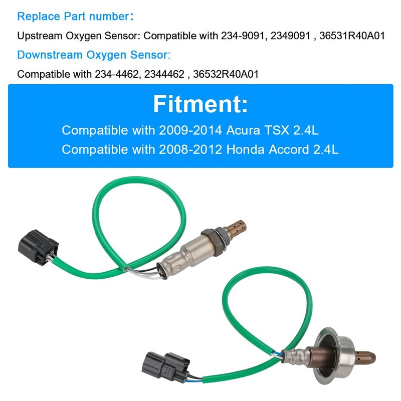 JDMON 2PCS O2 Oxygen Sensor Upstream & Downstream Replacement for