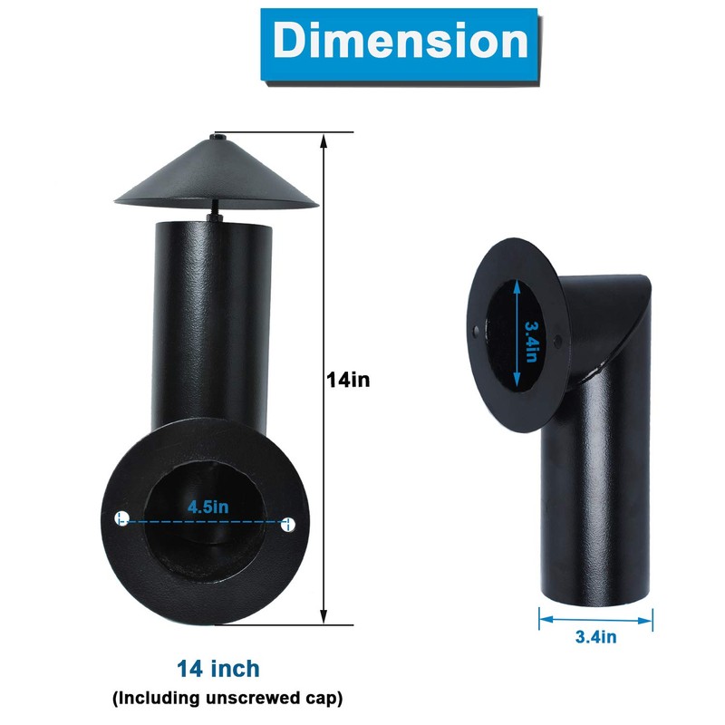 𝟐𝟎𝟐𝟑 𝙐𝗽𝒈𝒓𝒂𝒅𝒆𝒅 Pellet Grill Smoke Stack Chimney Replacement for Pit