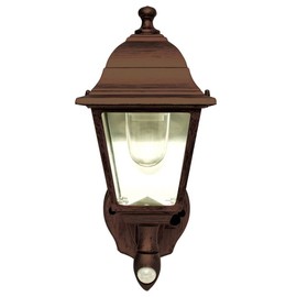 Maxsa 46219 Battery-Powered Motion-Activated Wall Sconce in Golden Copper, Bronze