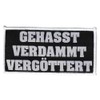 Hated Dammt, Devastated Patch Black 4" x 2", black