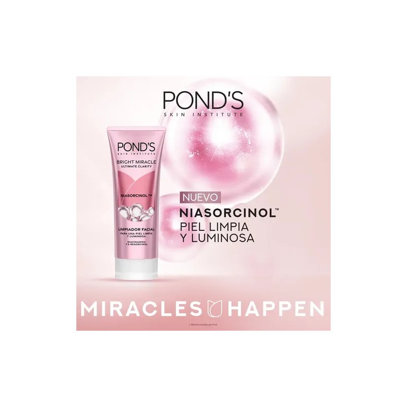Limpiador Facial Espuma Pond Bright Miracle Niasorcinol Anti Manchas 100g