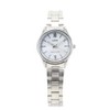 CASIO LTP-V005D-2B3 Women's Wristwatch, Quartz, Analog, Stainless Steel, Metal, Silver,