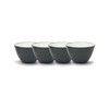 Noritake 4-Inch Colorwave Bowl, Graphite, Set of 4