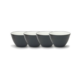 Noritake 4-Inch Colorwave Bowl, Graphite, Set of 4