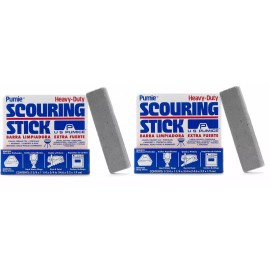 2 pack PUMIE PUMICE heavy duty SCOURING STICK BAR for cleaning toilets