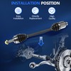 Maxfavor CV Axles Front Right FWD Replacement for Honda Odyssey