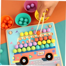 jojofuny 4 Pieces Montessori Tweezers Children's Learning Toy Toddler Sports Toy Children Outdoor Play Sets Nature Exploration Kit Serving Tongs Hand Tweezers Educational Children's Tongs