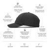 melin Legend Hydro, Heather Charcoal, Men's Performance Dad Hat, Water-Resistant