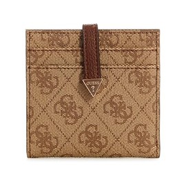 GUESS Laurel Tab Card Case, Latte Logo