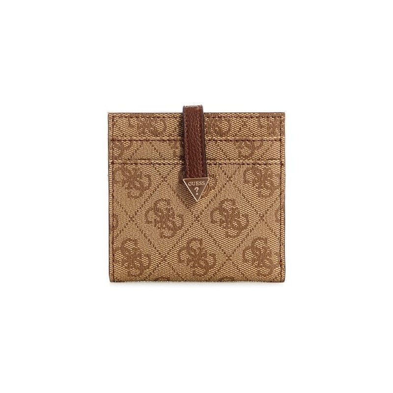 GUESS Laurel Tab Card Case, Latte Logo