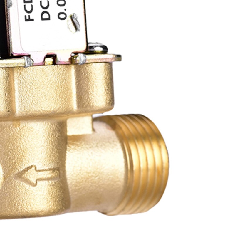 Odorkle 1/2" DC 24V Brass Normally Closed Solenoid Valve, Water