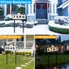 Solar House Numbers for Outside, Aqonsie Solar Powered Address Sign