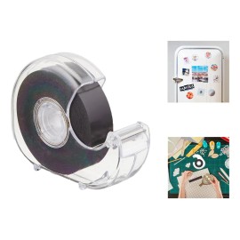 Cinta Adhesiva Magnética En Dispensador,para Papel Y Fotos