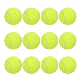 sourcing map 12 Pcs Precut Walkers Tennis Balls, Universal Precut Glide Ball Walkers Accessories Glides for Furniture Legs and Floor Protection, Yellow