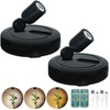 BERGUSTCH Rechargeable Spotlight Indoor, Battery Operated Picture Light with Remote,