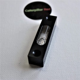 Metal Precision Level, Glass Vial, Spirit Bubble Level, Accurate, Clear, 58mm x 14mm MGV-581514-CB