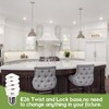 UNITEDLUX E26 Spiral CFL Light Bulbs Medium Base 13Watt (60Watt