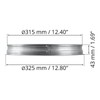 HVAC OV Galvanized Metal Duct End Cap - 12 Inch