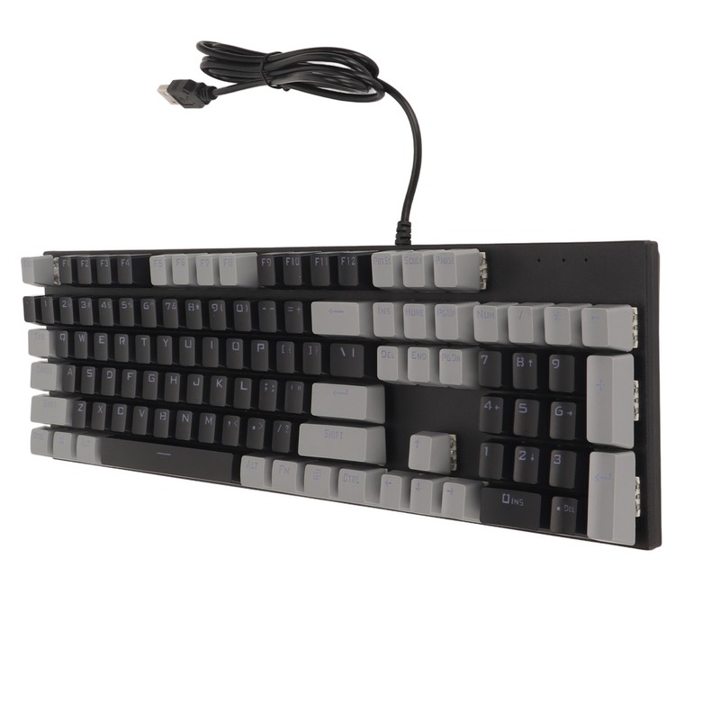 104 Key Mechanical Gaming Keyboard 28 Backlight Modes Blue Switch