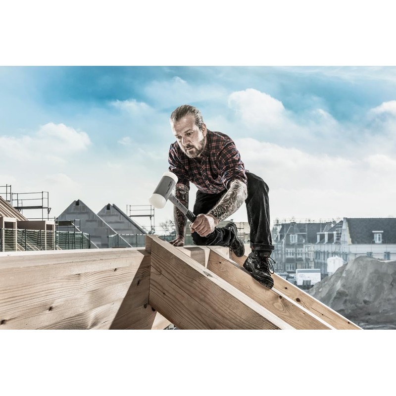 Halder 3377.040 Supercraft 30 oz Dead Blow Hammer, Steel Handle