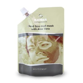 KAWAR Dead Sea Mud Mask with Aloe Vera for Face and Body - Spa Quality Pore Reducer for Acne, Blackheads & Oily Skin, Natural Vegan Skincare for Women, Men - Tightens & Exfoliate - 8.8 oz