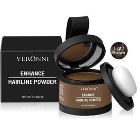 BUY 1 GET 1 FREE Hairline Powder Instantly Conceals Hair Loss Waterproof Root Touch Up Powder with Squalane for Natural Finish & Grey Touch Ups:_Light Brown_2 Boxes: Great for first-time users