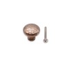Infinity Decor Antique Hammered Pattern Mushroom Cupboard Knob 38mm Pull